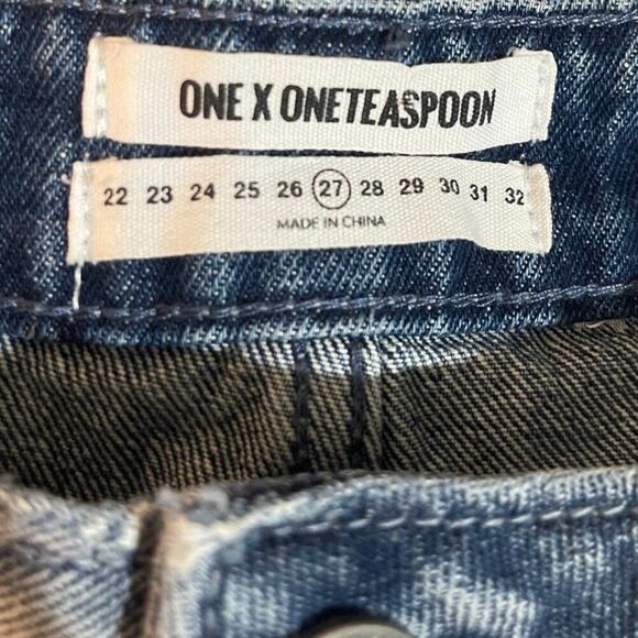 One Teaspoon High Waist Bandits Jean Shorts Size 27 - Picture 5 of 5